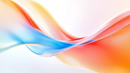 Naklejka premium Abstract Colorful Fluid Gradient Background Wave Render Texture