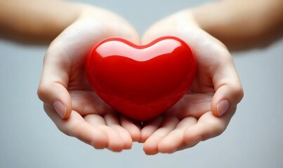 Fototapeta premium Heart Symbol of Love and Care, Charity, Giving, Support, Donation, and Protection