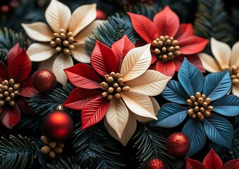 Obraz premium Collection of Flowers and Ornaments.