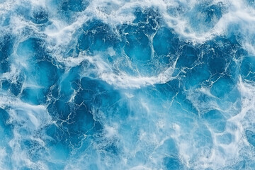 Obraz premium Aerial View of Frozen Winter Water Surface