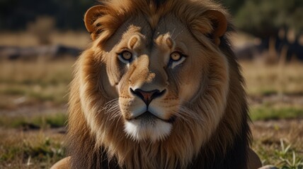 Fototapeta premium leon king of the jungle