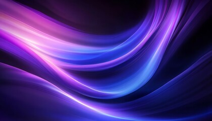 Neon Light Waves Abstract Background