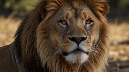 Fototapeta premium leon king of the jungle