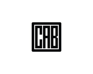 CAB logo design vector template. CAB