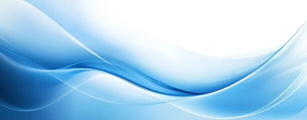 Obraz premium Abstract Digital Art Background Smooth Blue White Gradient Modern Design