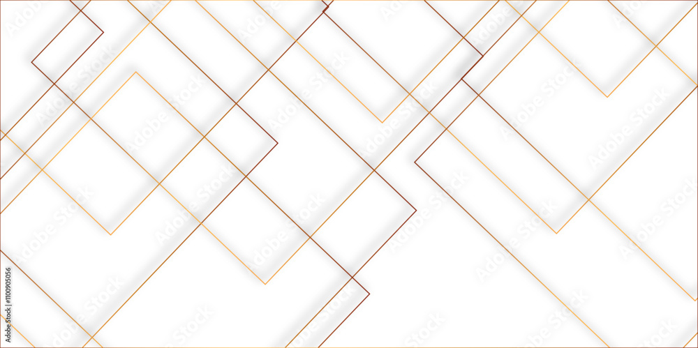 Poster mondrian style of diagonal square pattern vector. design geometric tile gold on black background. mo