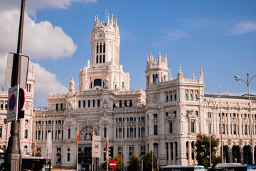 Obraz premium Centro de Madrid a la luz de la mañana