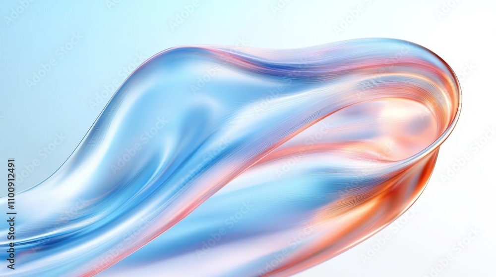 Aufkleber abstract fluid gradient wave background smooth colorful bright digital texture