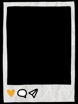 Frame motion graphics clip template with colorful lights animation. HD resolution with hyper realistic 4K black Background.