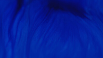 Color gel drop. Paint blend. Defocused vivid black blue pigment transparent glitter particles...