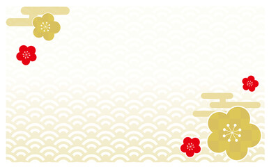 正月のイラスト背景素材