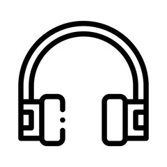 headphones line icon