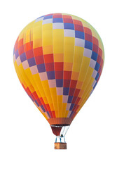 Fototapeta premium Hot air balloons isolated on transparent background