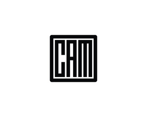 CAM logo design vector template. CAM