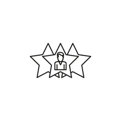 Fototapeta premium Best employee icon Symbol mark in Outline style