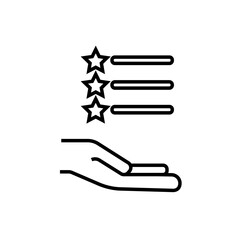 Features icon Symbol mark in Outline style