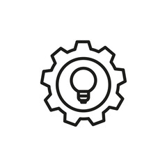 Obraz premium Implementation icon Symbol mark in Outline style