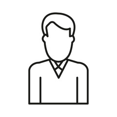 Obraz premium Manager icon Symbol mark in Outline style