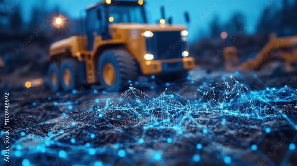 Aufkleber cloud technology connects mining equipment in real time for analysis and optimization.
