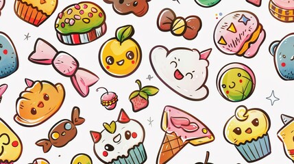 The Charming World of Cartoon Hand-Painted Materials, Bringing Unique Aesthetics to Visual Arts.