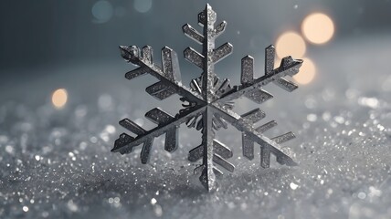 Glitter silver snowflake
