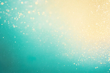 Abstract emerald green gradient background with glitter. Color gradient ombre blur. Festive christmas new year birthday.