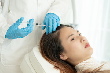 Specialist of hair injection hair tonic for Asian woman, damaged hair, hair loss, thinning problem,...
