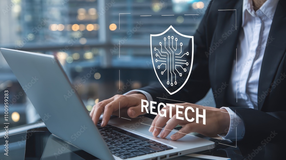 Poster regtech solutions empowering digital transformation cybersecurity and enterprise productivity throug