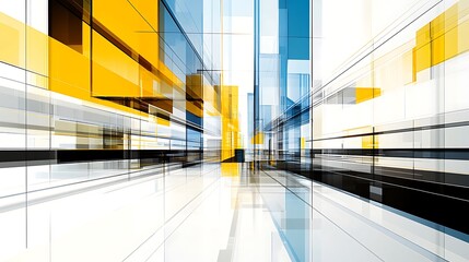 Obraz premium Bold lines and layered patterns define this abstract