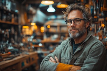 Fototapeta premium Lost in Thought: Minimalist Portrait