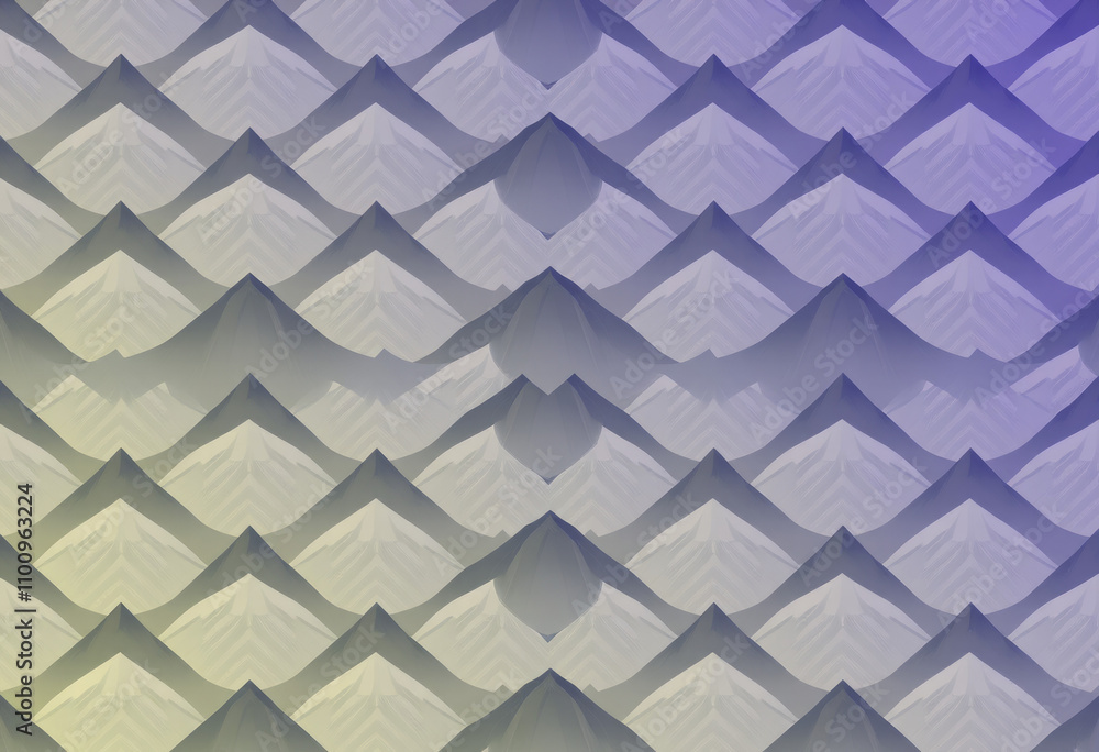 Poster abstract mountain patterns mountains depicted with repetitive geometric patterns and gradients creat