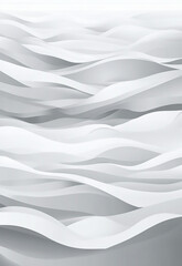 Obraz premium Elegant white silk fabric draping gracefully, creating soft waves and a smooth texture. white satin silky warped cloth. Soft textile drape with creases.