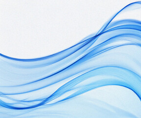 Obraz premium Abstract blue wave design on a white backdrop. Premium wave background for banners, posters or wallpaper.