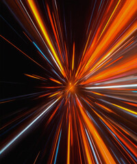 Fototapeta premium Modern abstract high-speed movement background. Dynamic motion light trails effect. Futuristic, technology movement pattern for banner.