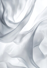 Obraz premium White cloth texture White silk fabric background, luxurious satin texture with soft waves, elegant and smooth drapes. 