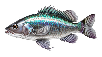 Fototapeta premium fish isolated on white transparent background