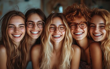 World Hello Day Celebration with Diverse Group of Friends Sharing Laughter and Joy in Bright Tones