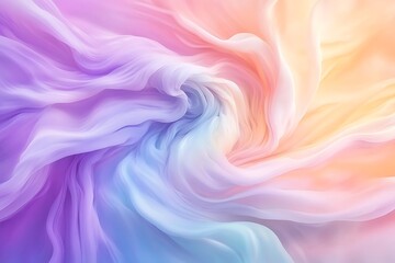 Obraz premium a dreamy blend of pastel colors merging and swirling together