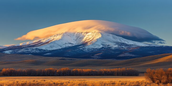 Rolling clouds Snow-dusted summit Time-lapse of cloud