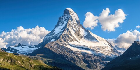 Storm clouds approaching Snowy mountain top Time-laps
