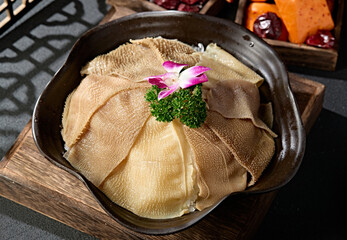 Chongqing hotpot ingredients fresh and tender large slices of tripe