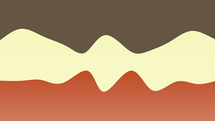 Obraz premium Brown, orange and blue coloured wave patterned background with a flowing design