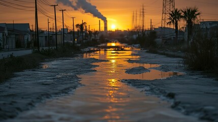 Obraz premium Rapid climate change raises alarms as consequences are felt around the globe.