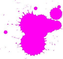 violet pink watercolor brushed painting splash splatter grunge graphic element