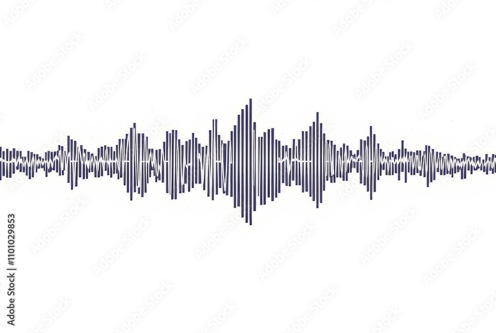 Poster sound waveform a visual representation of sound waves