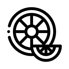 Obraz premium Lemon line icon