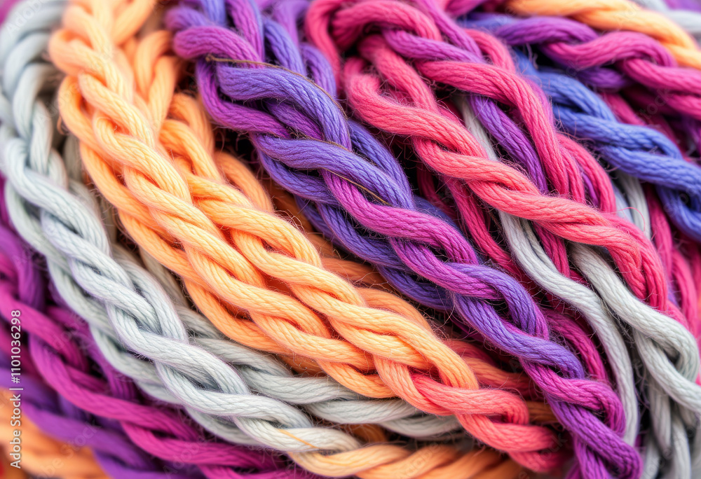 Poster variegated yarn yarn with multiple colors blended together in a random or repeating pattern ad