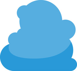 Obraz premium Blue Cloudscape Illustration