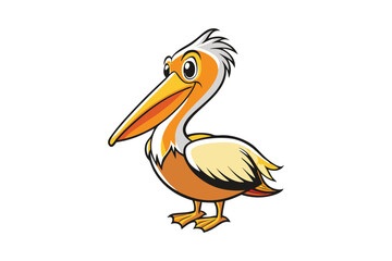 Fototapeta premium illustration of a pelican