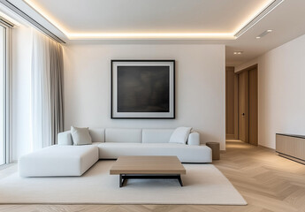 a living room with a couch a chair and a table